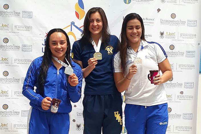  1 medalla de oro, 3 de plata y 1 de bronce. Participante Laura Daniel Abril, estudiante de la Facultad de Psicología