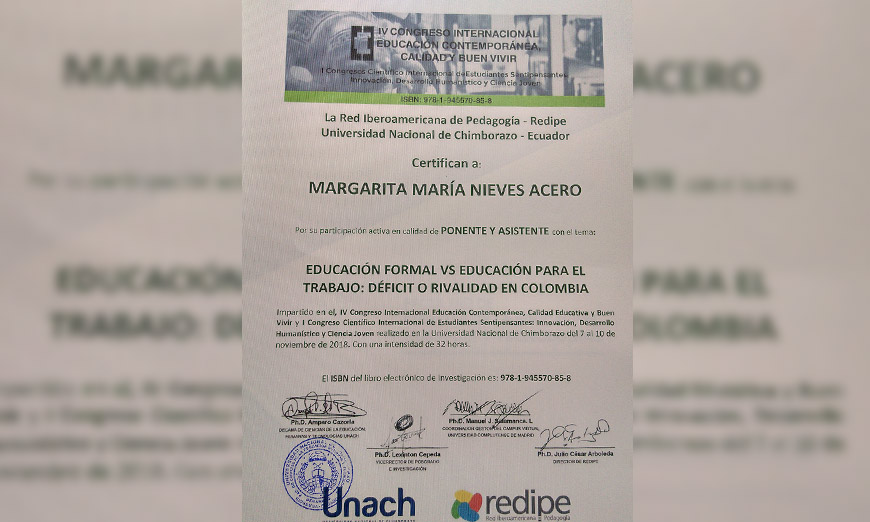 Dra. Margarita María Nieves Acero,