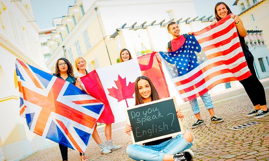 Estudiantes de Canada Inglaterra y Estados Unidos
