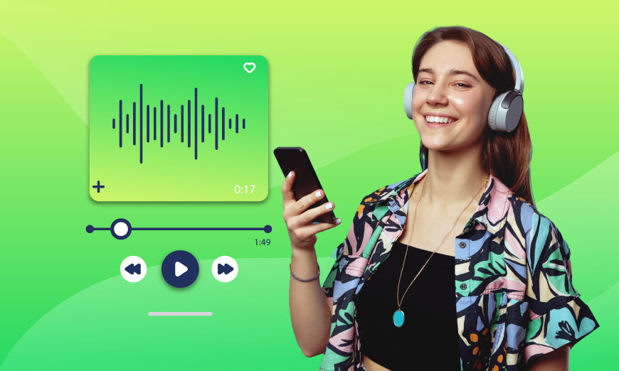 Joven escuchando musica con audifonos