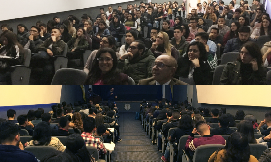 Estudiantes en el auditorio